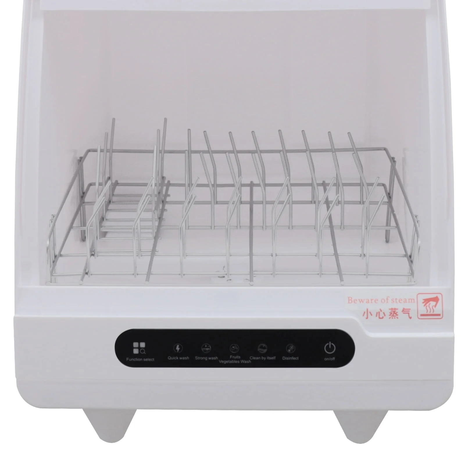 Wuzstar Portable Countertop Dishwasher Compact Dishwasher with 5 Washing Program for Small Apartments Dorms and RVs 2‑3L 1200W