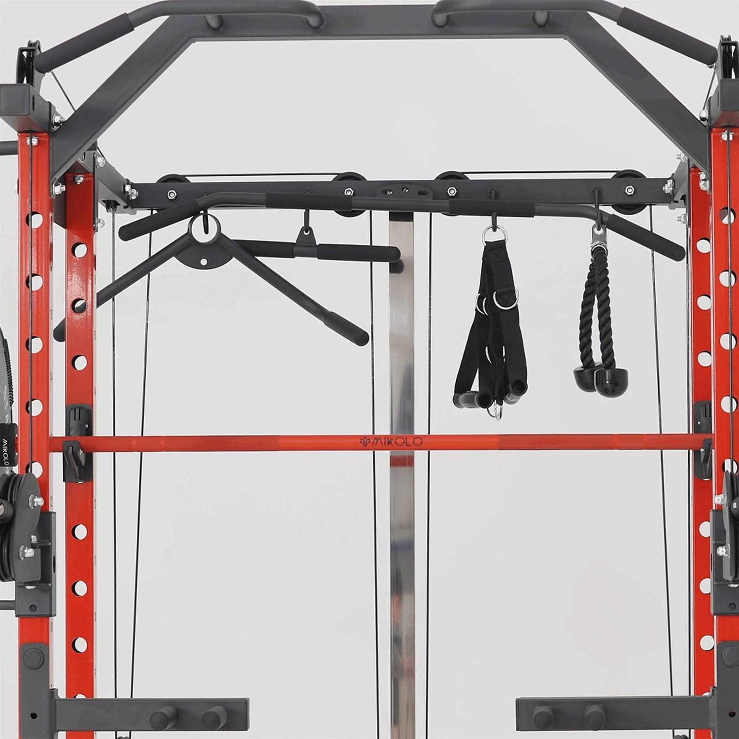 MIKOLO K6 Power Rack Red Multifunctional machine - Sports Supplies Online Store