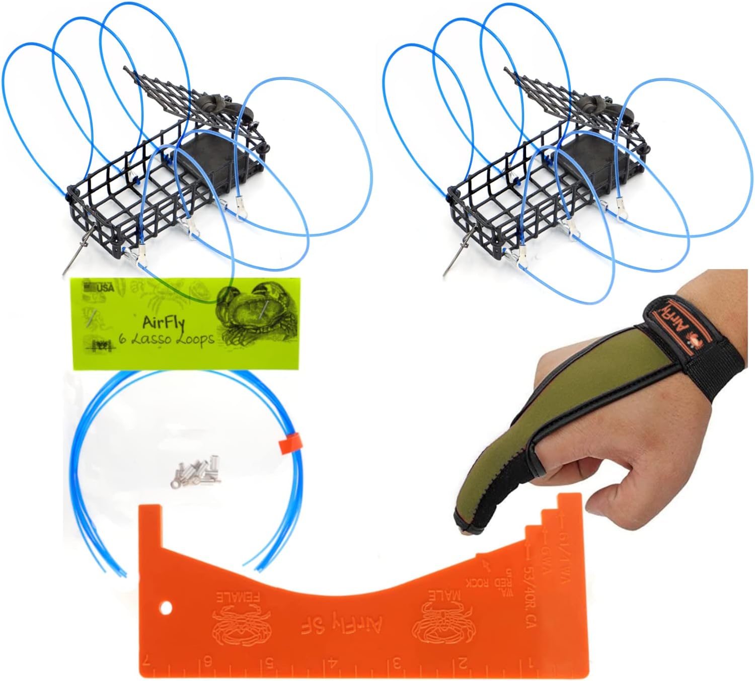AirFly Castable Crab Traps for Dungeness, Rock and Blue Crab
