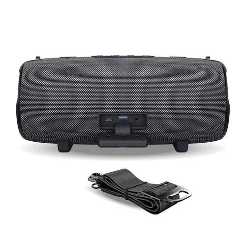 TREBLAB Ultra Loud Wireless Speaker - 60W Stereo Sound with Deep Bass, 20H Playtime, Powerbank, Waterproof