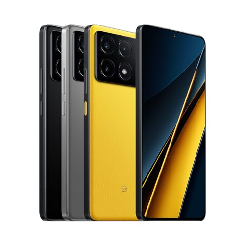 Xiaomi Poco X6 PRO 5G + 4G LTE Global Unlocked (512GB + 12GB) GSM 6.67" 64MP Triple Camera (Tmobile Mint Tello Global) + (Car Fast Car Dual Charger