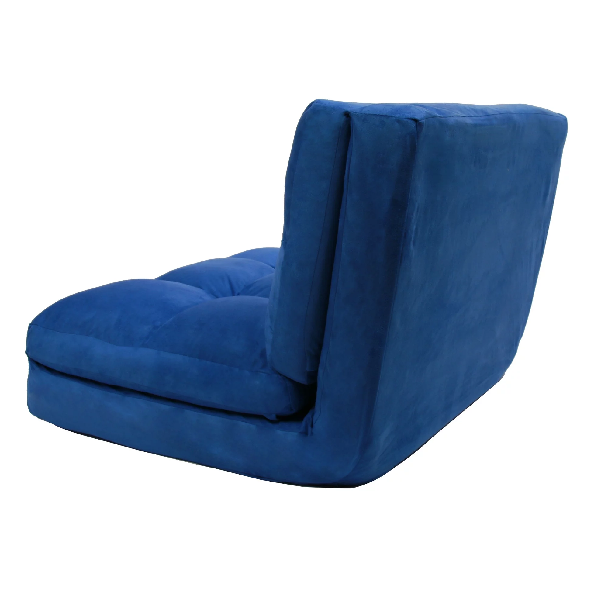 Loungie Microsuede Flip Chair Lounger Seat Blue