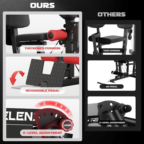 Home Gym, Multifunctional H11 Home Gym Equipment, Workout Station with 150LBS Weight Stack