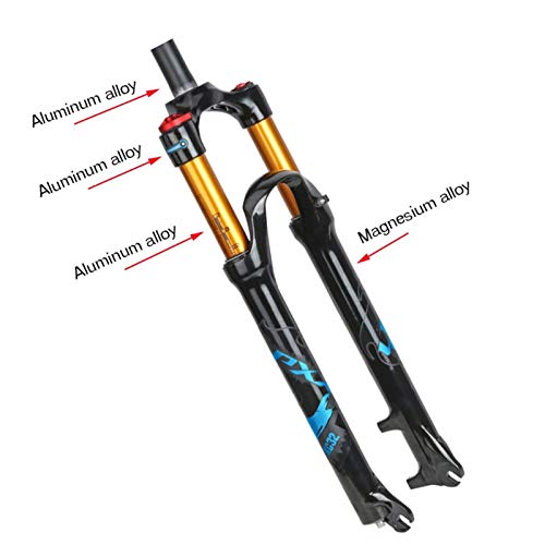 AREOEV 27.5in Front Suspension Forks,Manual Lockout/Remote Lockout Air Fork Suspension Mountain Bike Bicycle