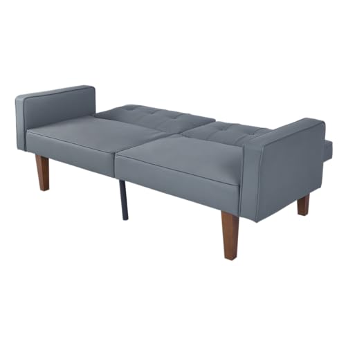 FLEXISPOT XCT4 Convertible Sofa Bed, 3-in-1 Loveseat Sofa Couch with Adjustable Backrest, Pull Out Couch with 2 Pillows & 2 Side Pockets