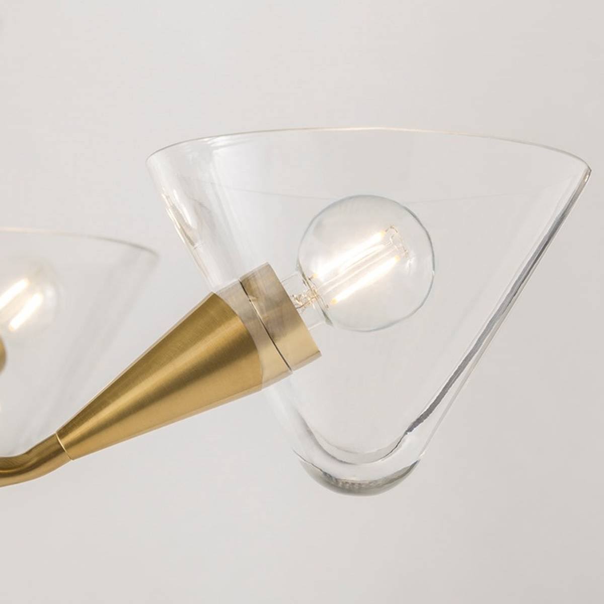 Mitzi H327603-PN Isabella 3 Light Semi Flush - Polished Nickel