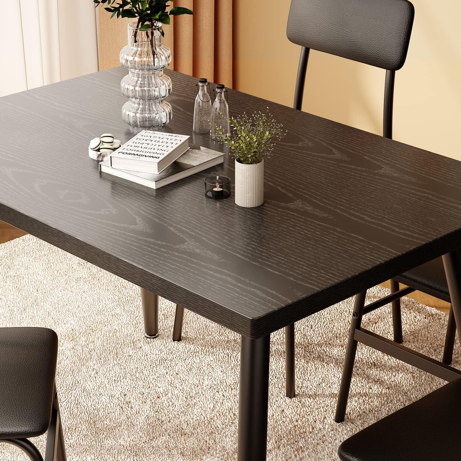 Dining Table Set For 4, Kitchen Dining Table With 4 Chairs For Small Space, Apartment