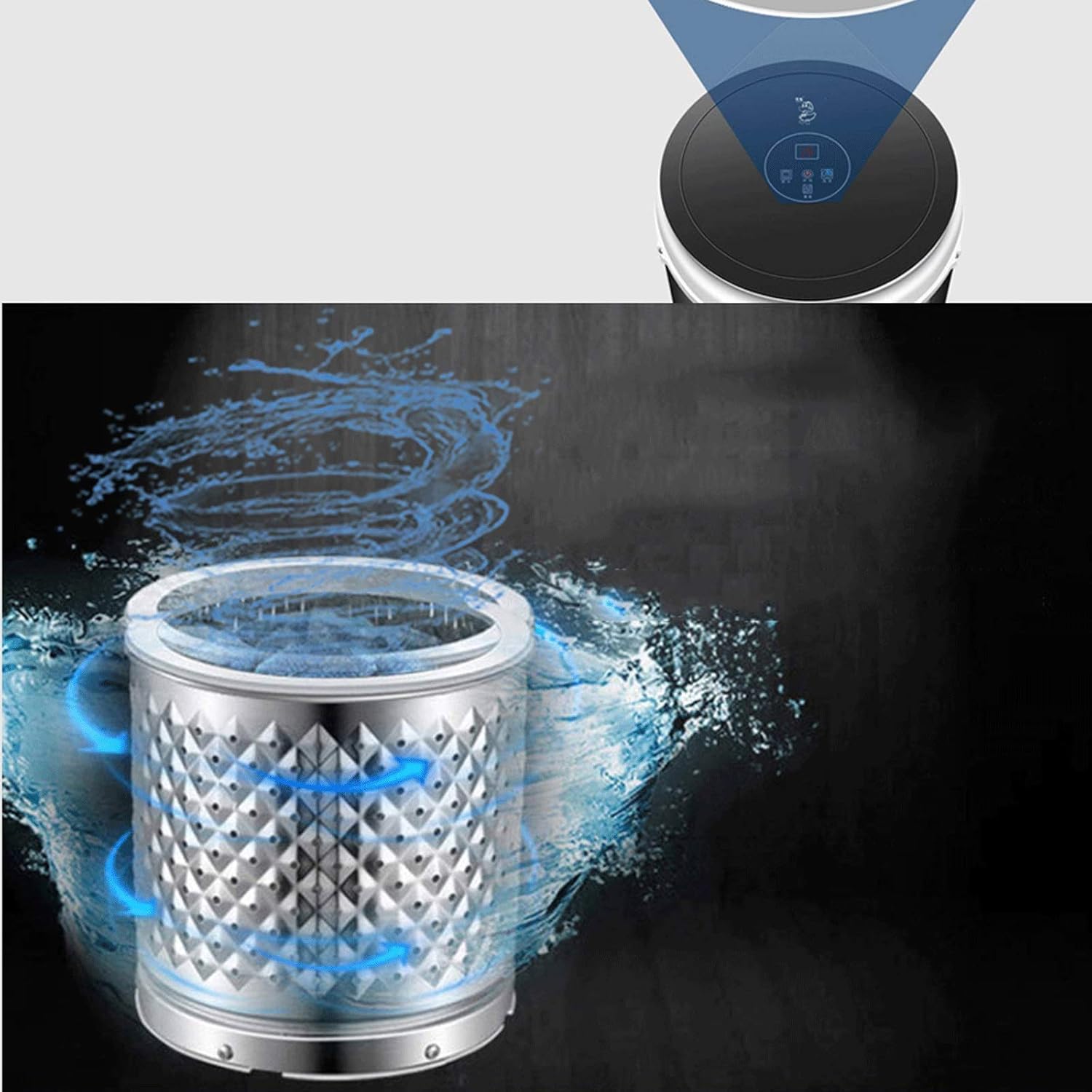 Portable Washer/Mini Washing Mini Washer Washing Machine with Blue-Ray Purifying function Portable Clothes Washer with Muntable Spin Bucket Space