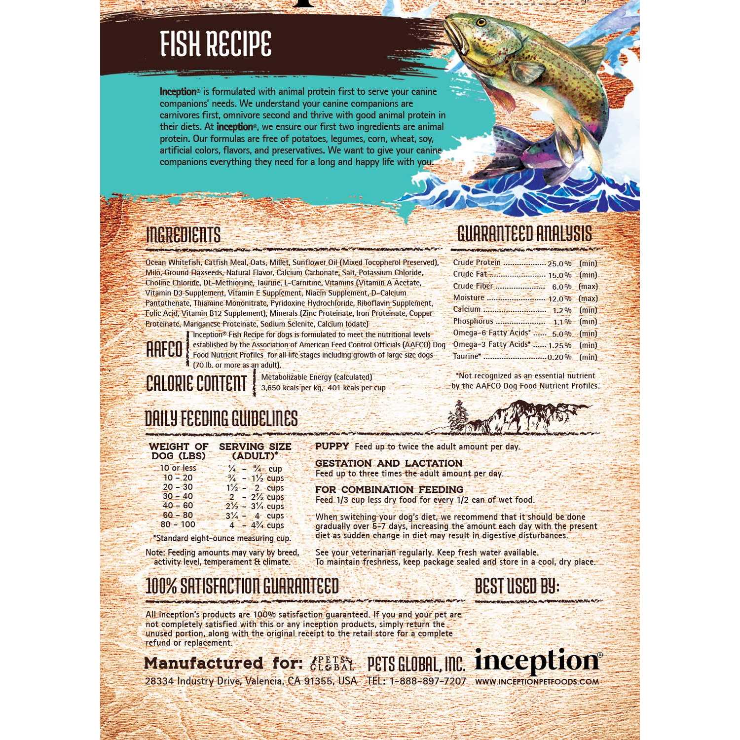 Inception Dog Food - Pet Supplies online store