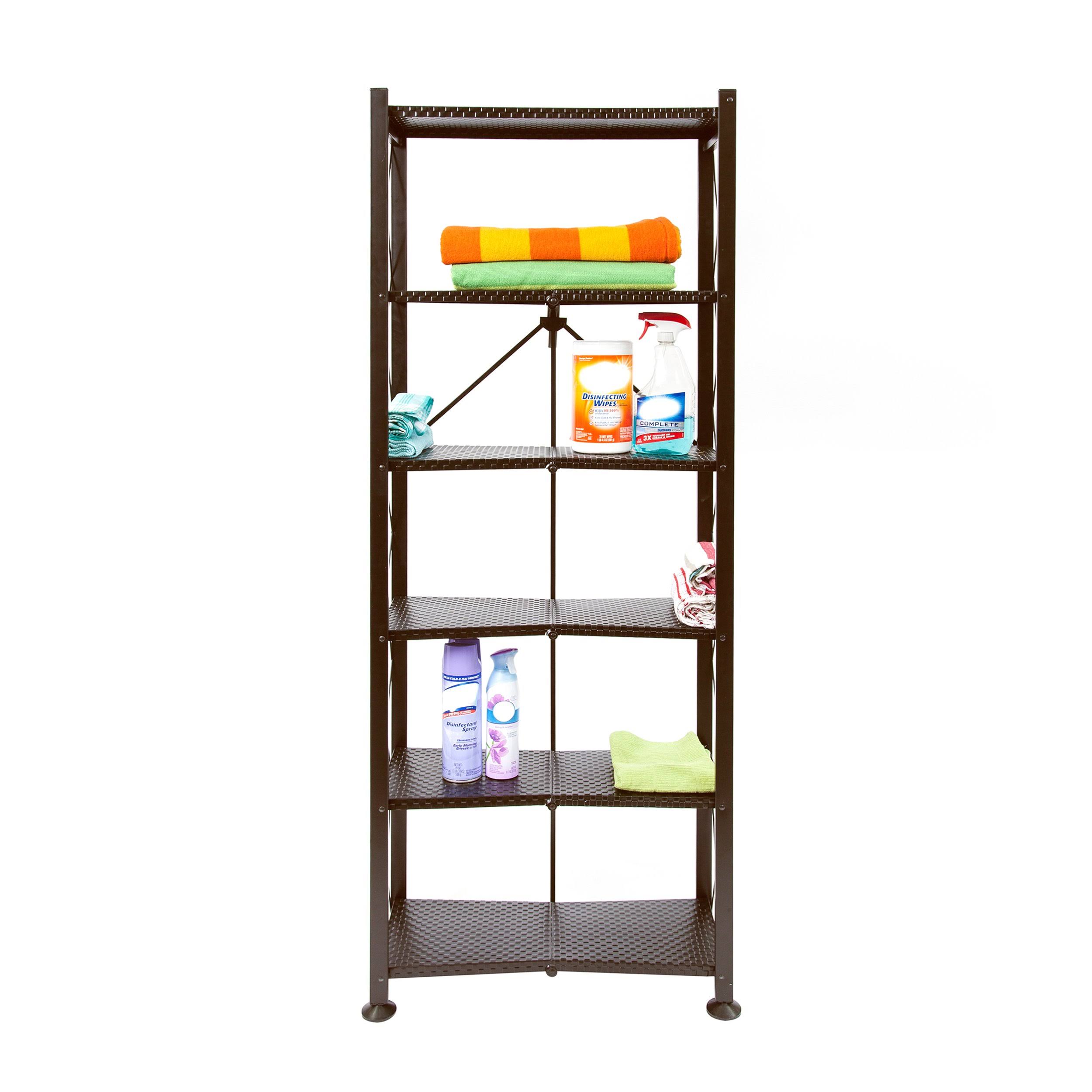 Origami 6-Tier Book Shelf, Black