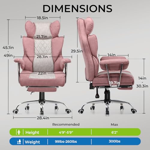 GTRACING Gaming Chair,Office Chair with Pocket Spring Lumbar Support