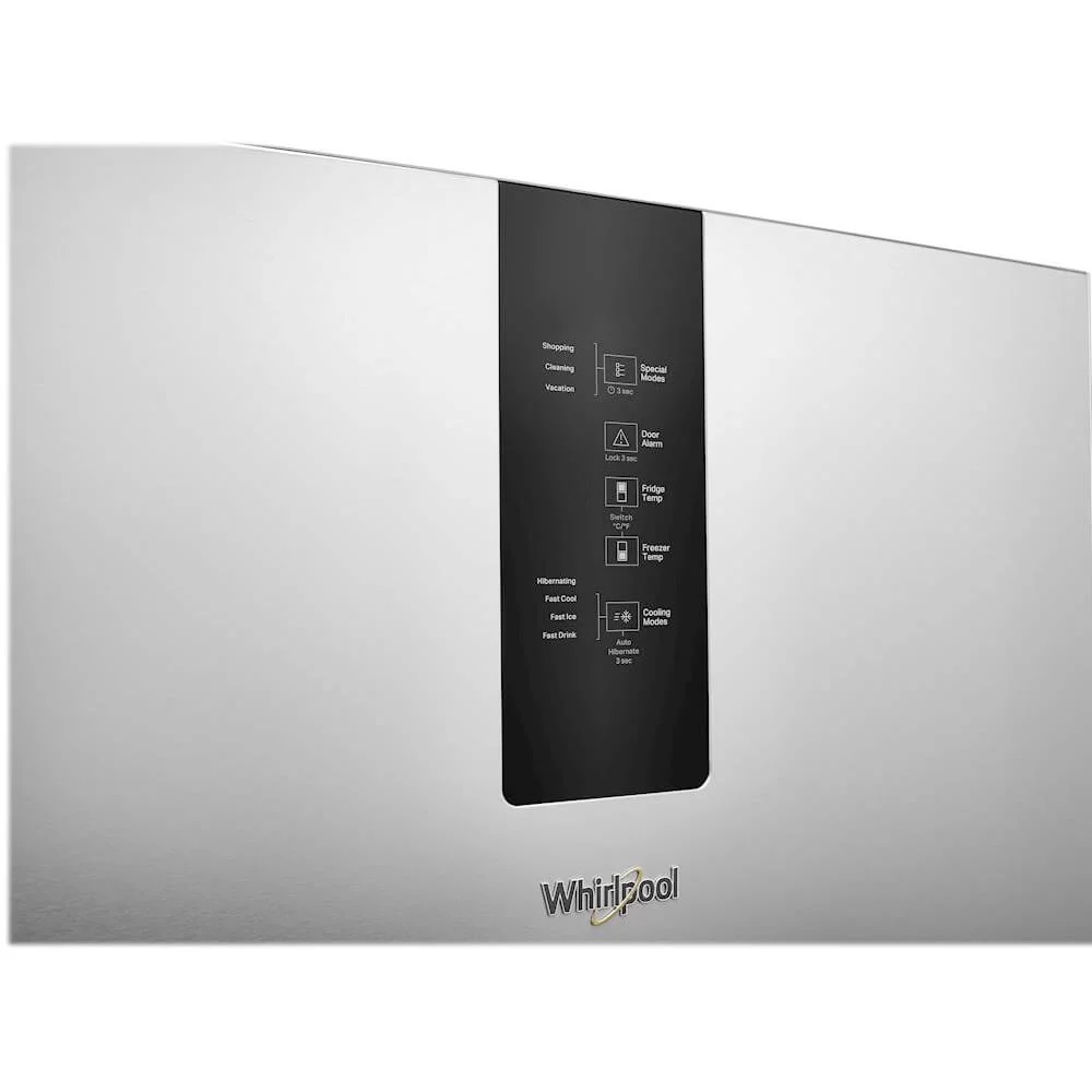 Whirlpool® WRB533CZJZ - 12.9 Cu Ft Bottomo-Freezer Refrigerator - with TotalCovarage Cooling System and EZ Connect Icemaker option