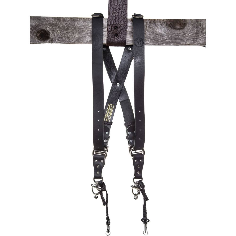 Holdfast Gear Money Maker Water Buffalo Leather Medium Two-Camera Harness, Black