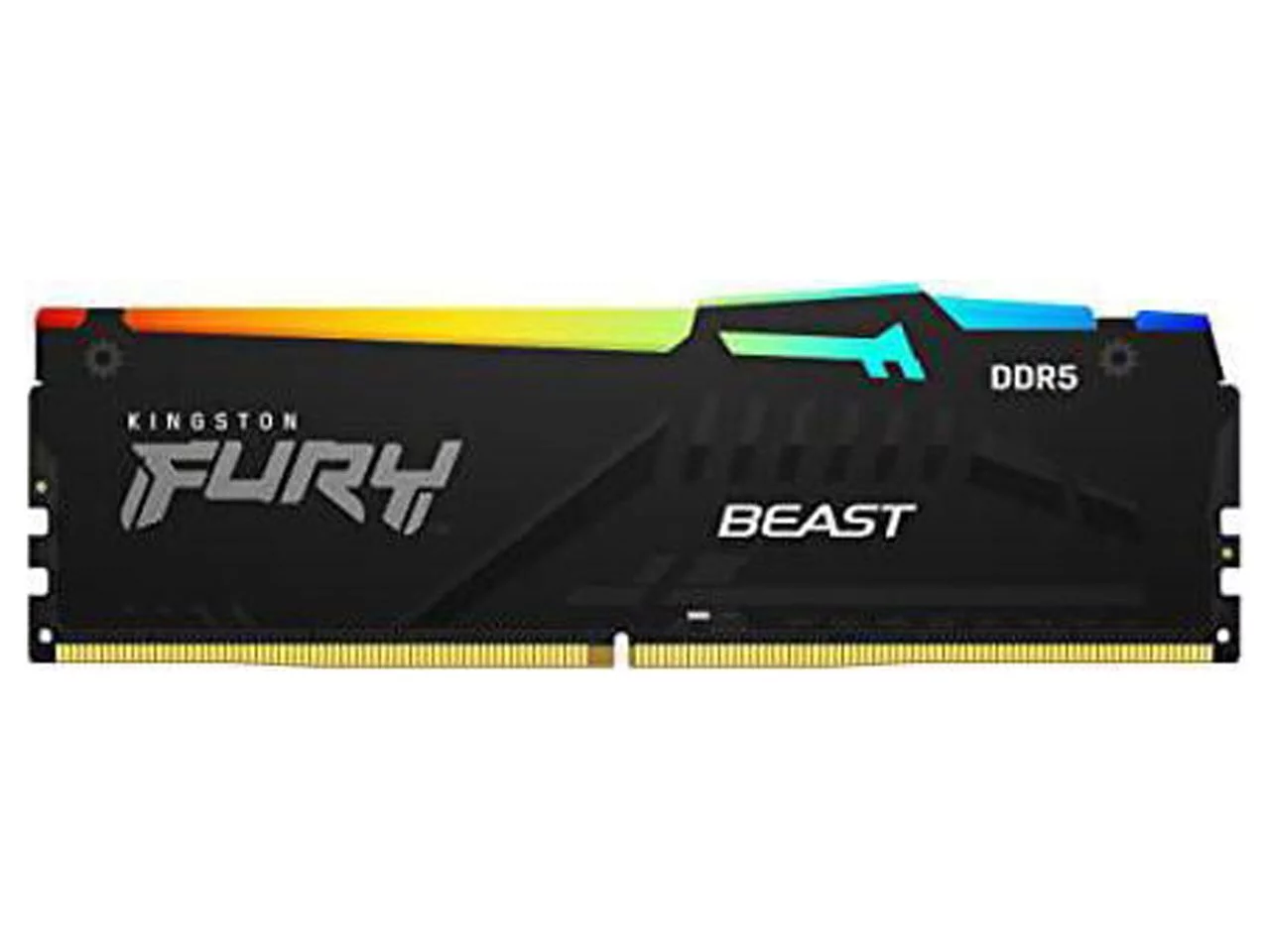Kingston FURY Beast RGB 32GB (2 x 16GB) 288-Pin PC RAM DDR5 6000 (PC5 48000) Memory (Desktop Memory) Model KF560C40BBAK2-32