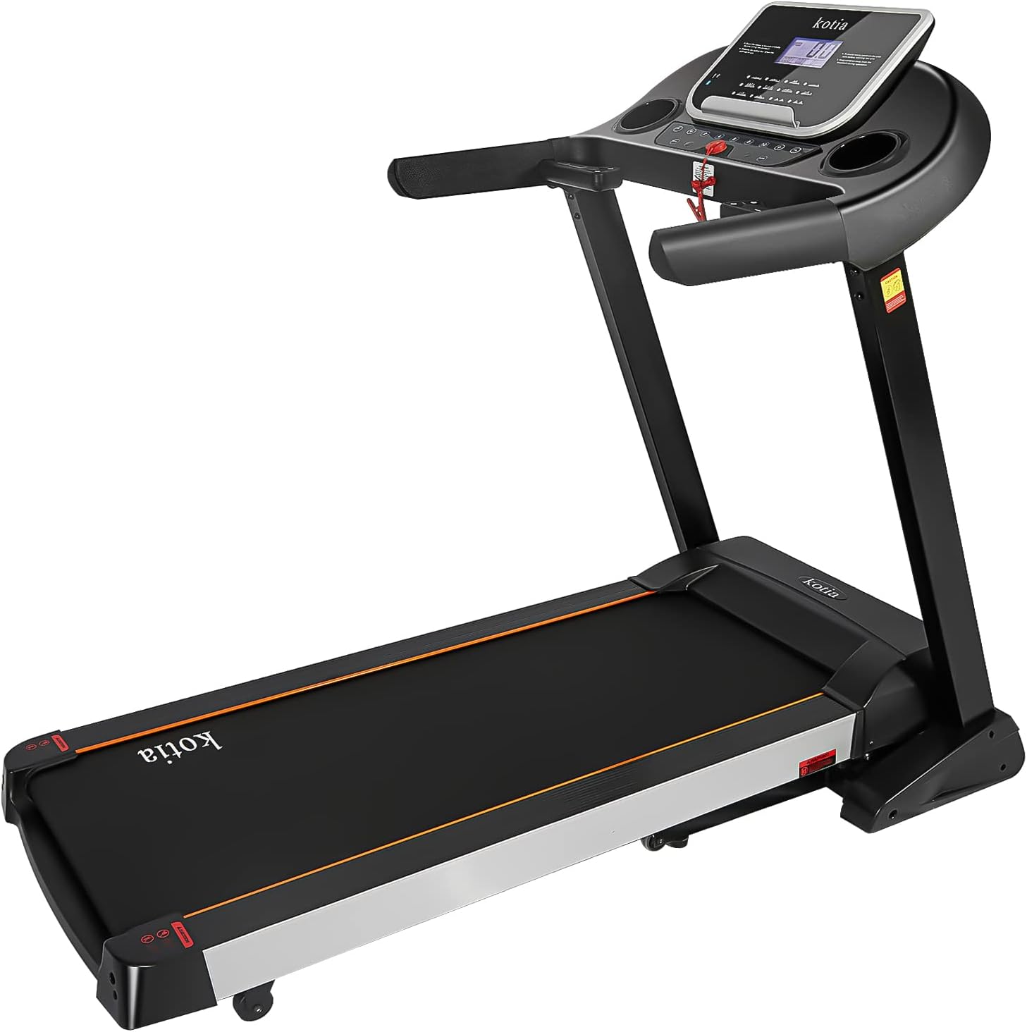 kotia Folding Treadmill 330 lb Capacity Electric Treadmill with 15 Levels Auto Incline and Large Running Area for Home Gym Workout (3.25HP Model