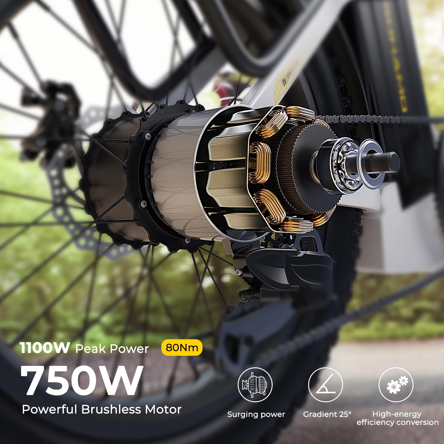 SOHAMO S3 48V 15AH Electric Bike for Adults 750W Folding E-Bike, 20" Fat Tire Electric Motorcycle, Shimano 7 Speed, Electric Commuter Bike