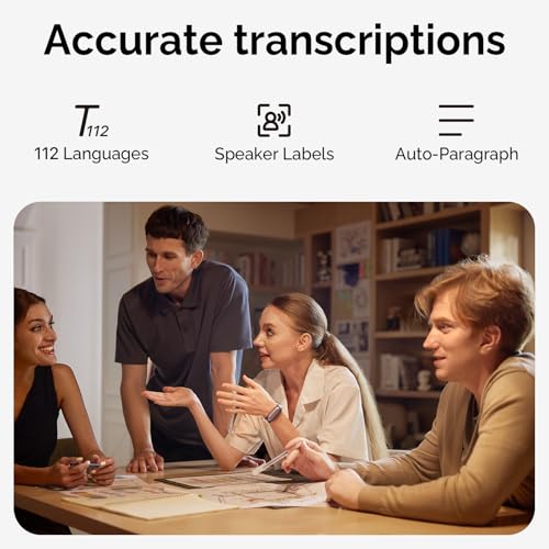 AI Voice Recorder, PLAUD NotePin Voice Recorder, App Control, AI Notetaker, AI Transcribe & Summarize, Support 112 Languages, 64GB Memory