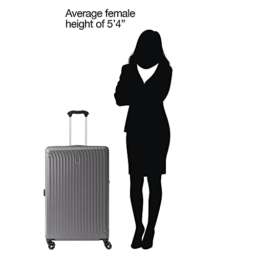 Travelpro Maxlite Air Hardside Expandable Carry on Luggage, 8 Spinner Wheels, Lightweight Hard Shell Polycarbonate Suitcase, Shadow Grey