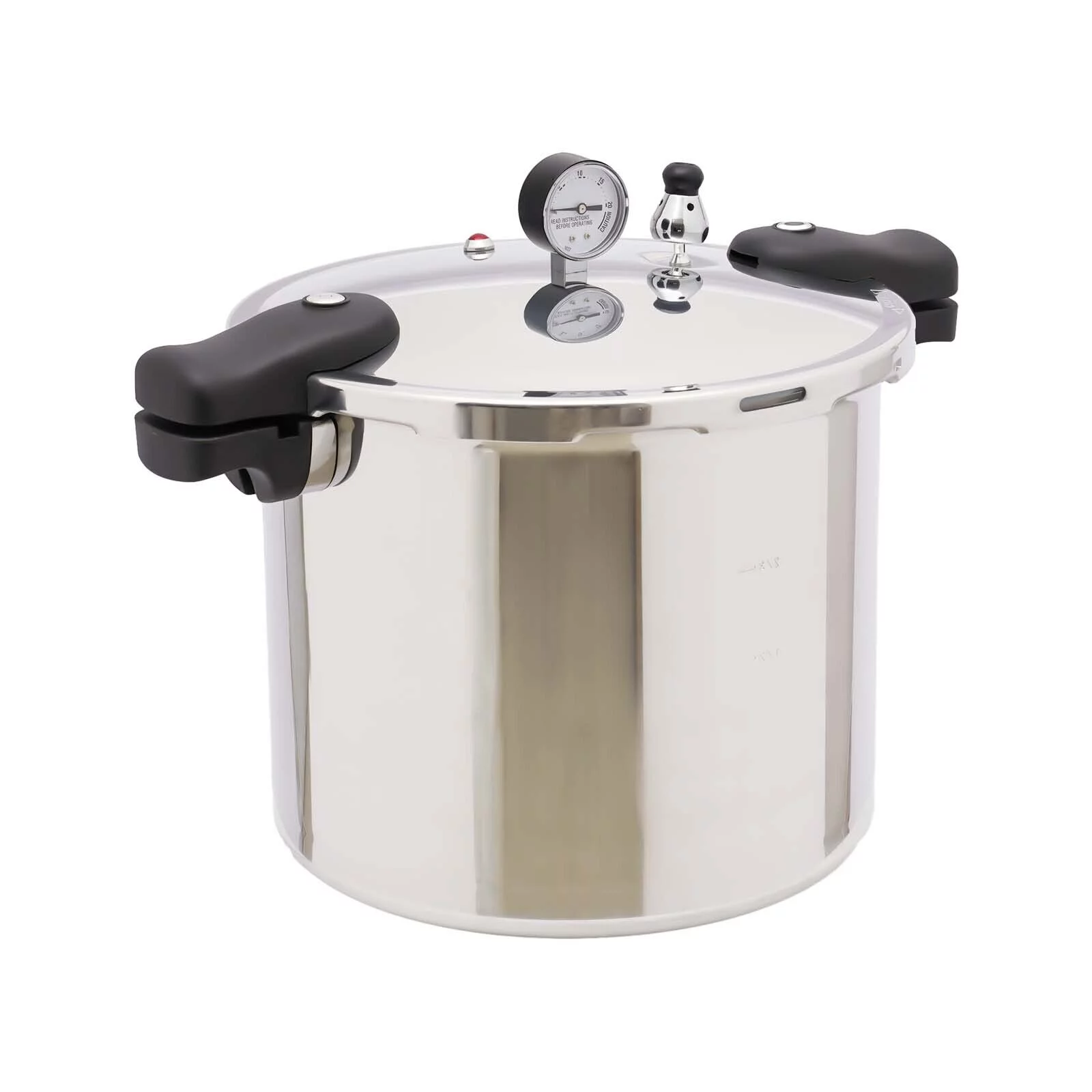 Oukaning 22L Aluminium Pressure Cooking Pot Pressure Cooker / Canner with Steam Guage