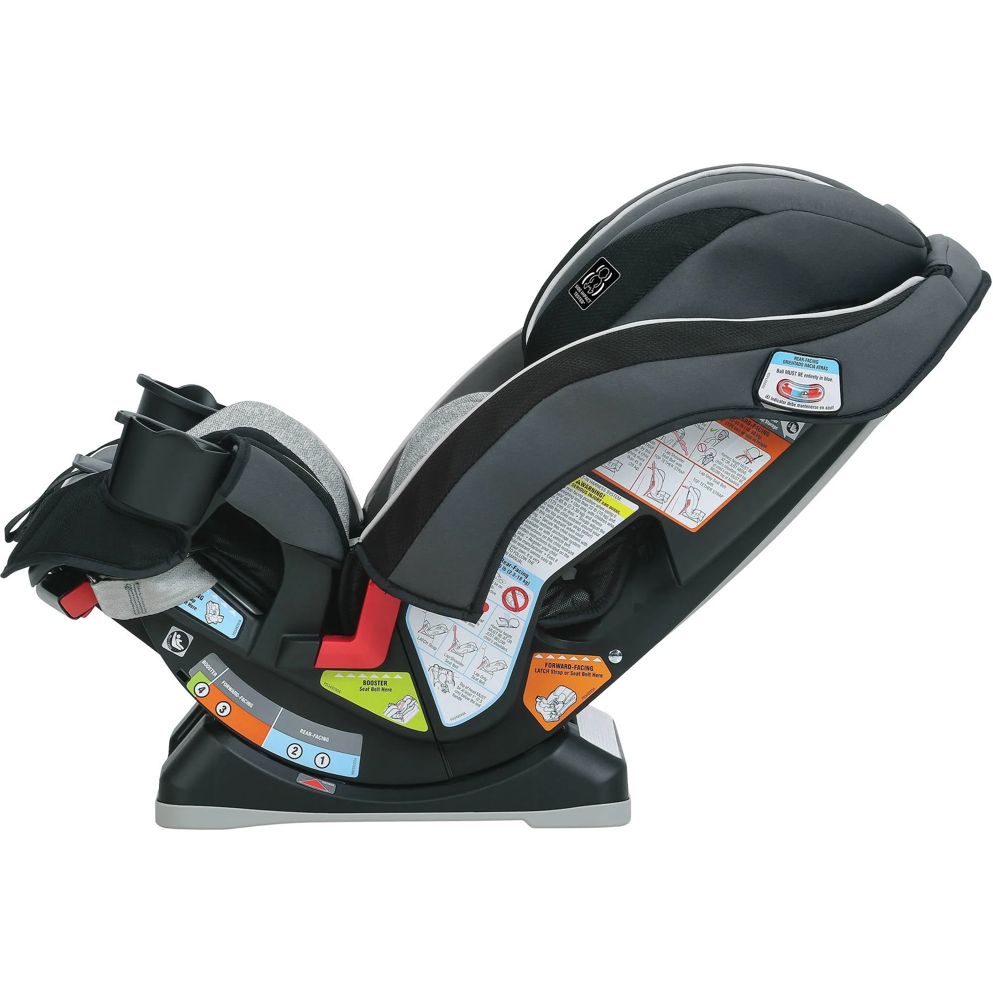 Graco SlimFit 3-in-1 Car Seat, Saves Space in Your Back Seat, Anabele