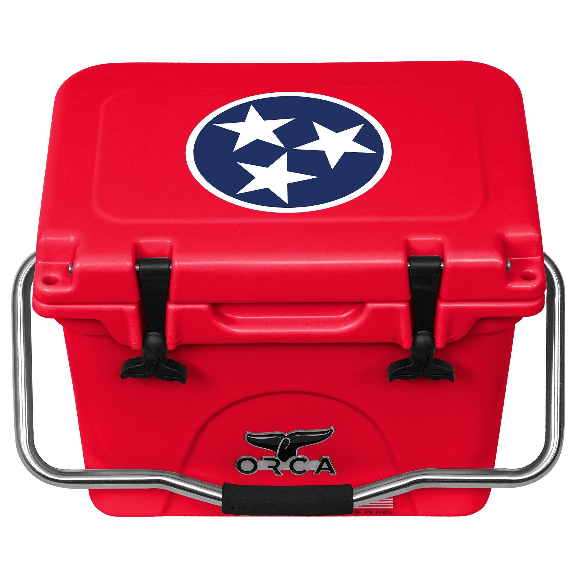 Orca Coolers ORCRERE20TRI Tennessee Tristar 20 Quart Cooler Red/Red
