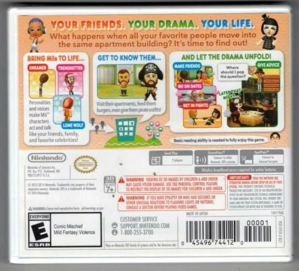 Tomodachi Life (Nintendo Selects) 3DS (Brand New Factory Sealed US Version)