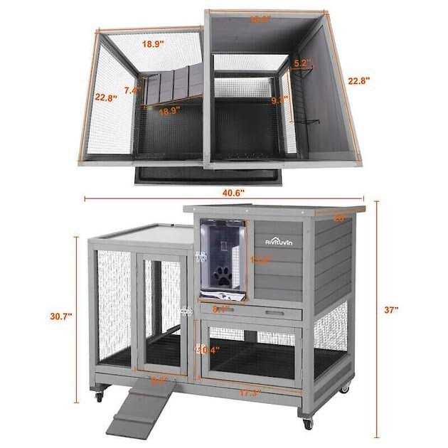 Aivituvin Outdoor & Indoor Bunny Hutch AIR10