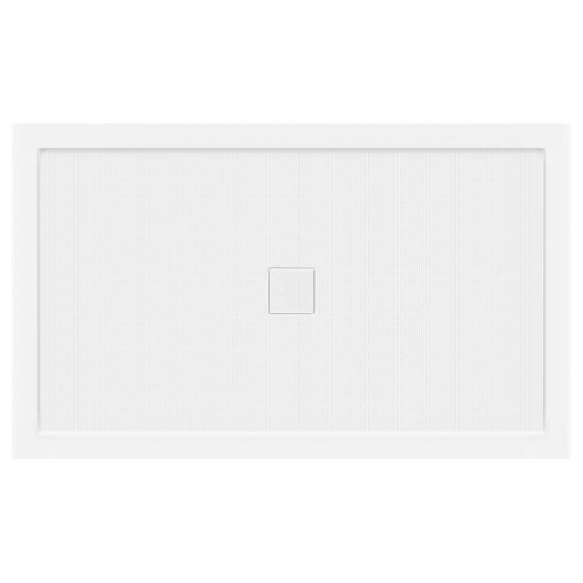 LessCare 60 x 36 Right Double Threshold Shower Pan Base Wall Corner Center Drain