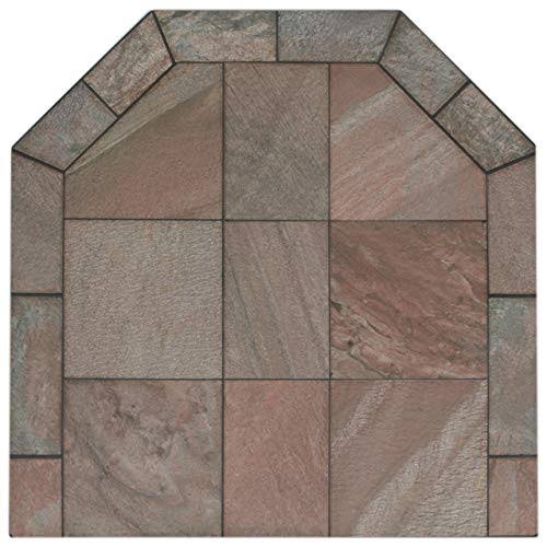 NY Hearth 54 x 54 Bronze Polished Slate Hearth Pad- Standard