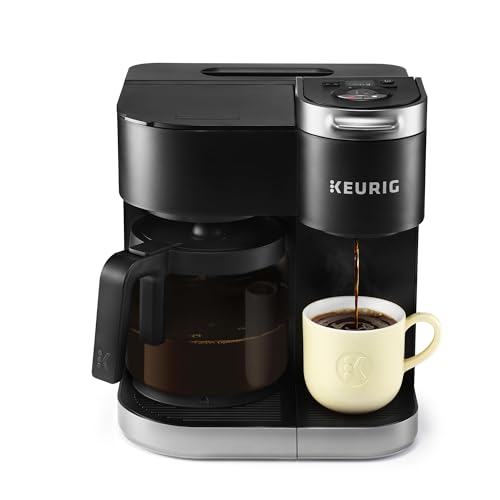 Keurig K-Duo Single Serve K-Cup Pod & Carafe Coffee Maker, with Multiple Brew Sizes, 60oz Removable Reservoir, Programmable Auto Brew Carafe, (Gen 1)