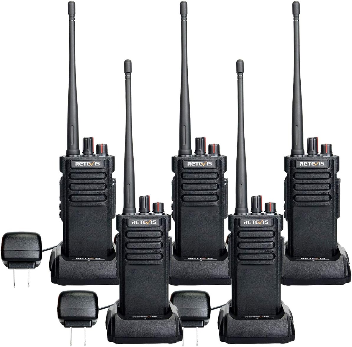 Retevis RT29 Waterproof Walkie Talkie Long Range,Heavy Duty Two Way Radios,Clear Loud,Emergency Alarm