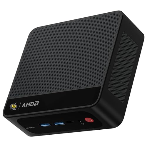 Beelink Mini PC EQR5 5825U AMD Ryzen 7 Processor(8C/16T, up to 4.5GHz), Micro Computer 16GB DDR4 500GB SSD Built-in PSU