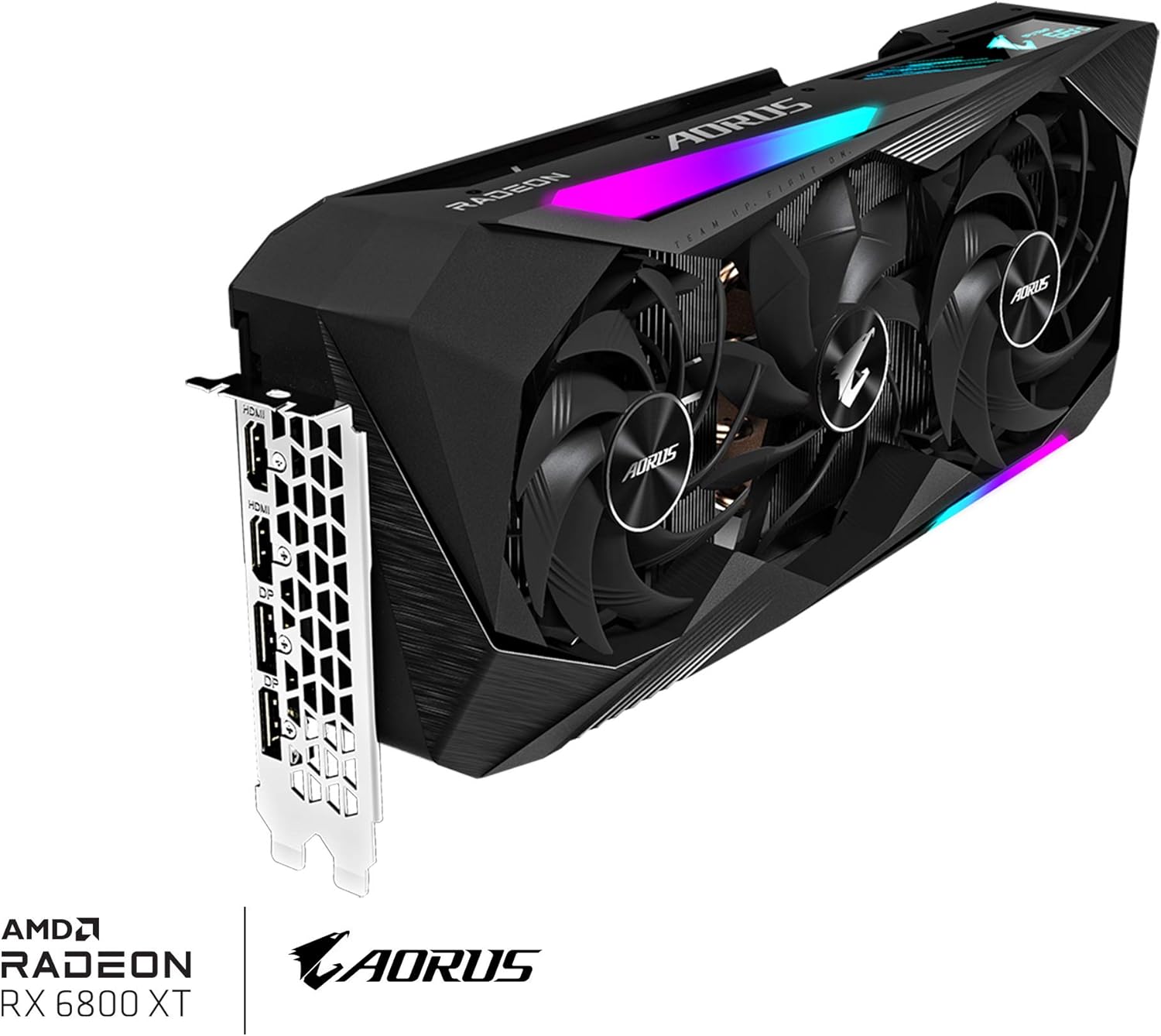 AORUS Radeon RX 6800 XT Master 16G Graphics Card, MAX-Covered Cooling, 16GB 256-bit GDDR6, GV-R68XTAORUS M-16GD Video Card