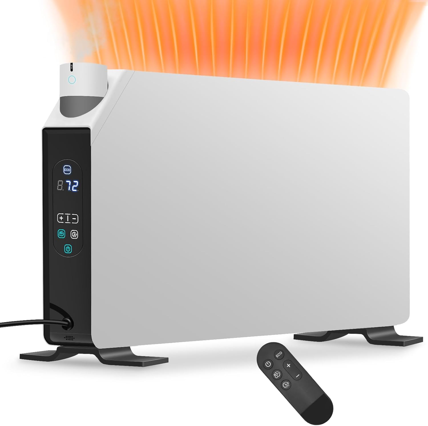 CTSC Convection Heater - Panel Heater - Space Heater Indoor Large Room - 750W/1500W Convection Panel Heater with Remote Control