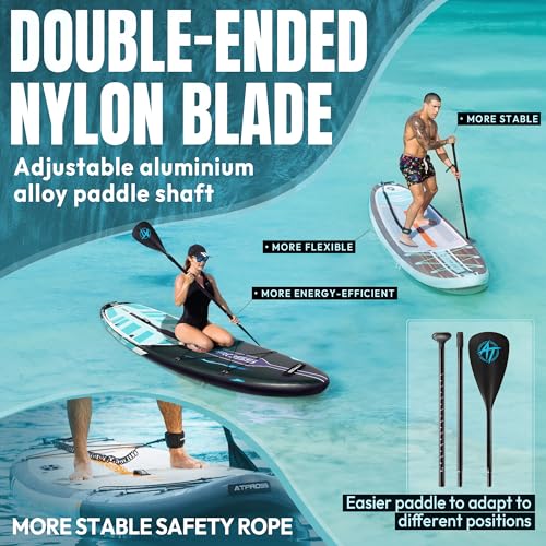 11'6"x35" Inflatable Stand Up Paddle Board 450LBS Weight Capacity Extra Wide Non-Slip Stable Deck Adult SUP