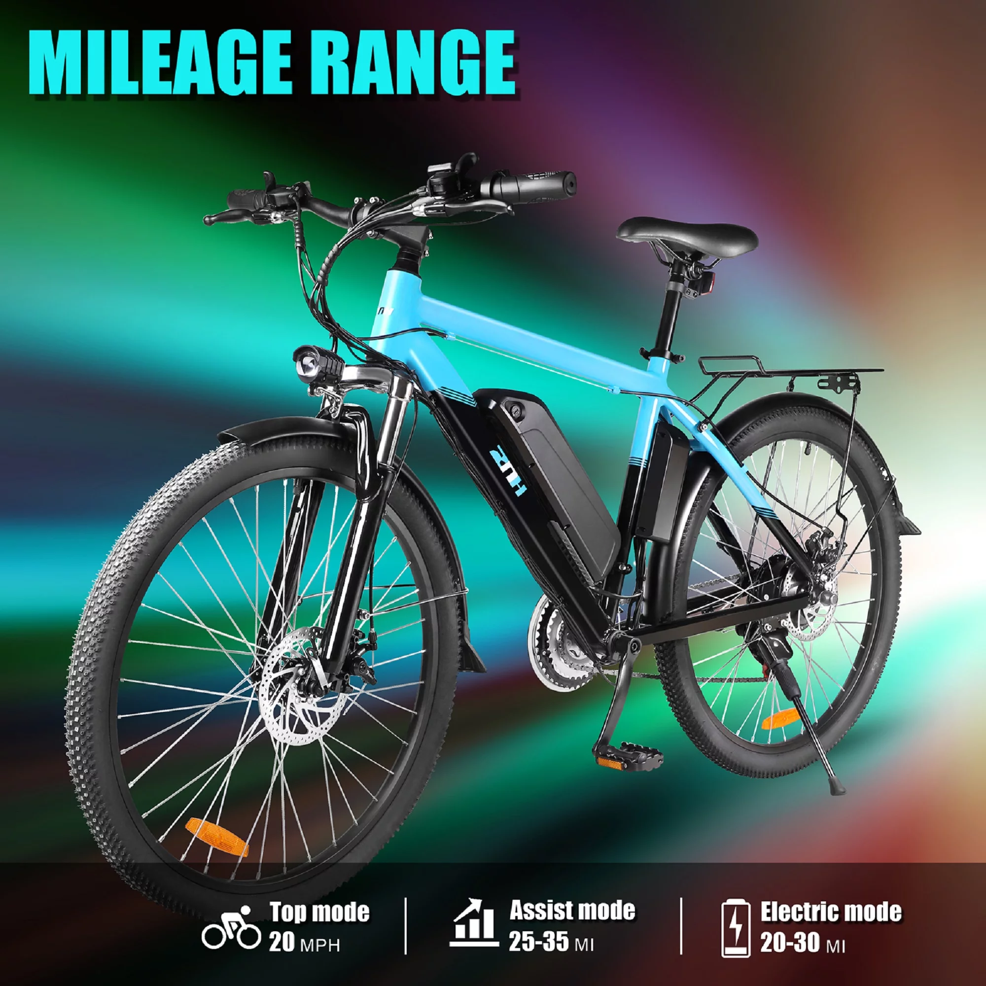 Electric Bike 350W Electric Mountain Bike 21-Speed Shifter Adult Ebike Electric Bicycle for Men Women 36V/10Ah Battery with 3 Working Models, Black