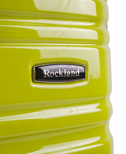 Rockland Melbourne Hardside Expandable Luggage with Spinner Wheels, 2TONEBLUE, 2 Piece (20/28)