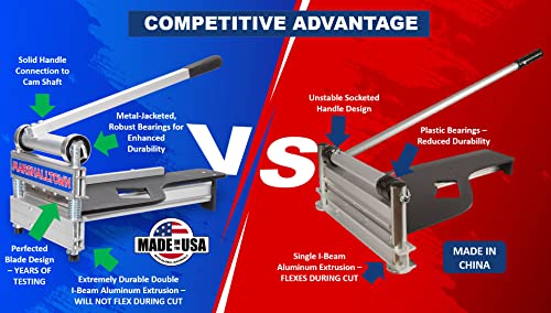 MARSHALLTOWN Ultra-Lite Flooring Cutter 13", Made in the USA, Cuts Vinyl Plank, Laminate, Engineered Hardwood, Siding, and More