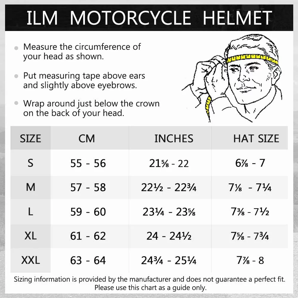ILM Offroad ATV Helmet Full Face Modular Motorcycle Dirtbike Helmet Anti Fog Pinlock Visor for Men Women DOT (Matte Black, M)