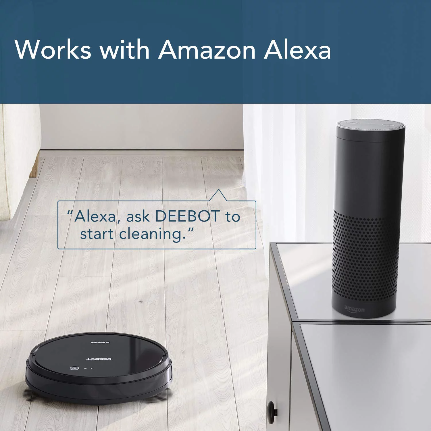 ECOVACS DEEBOT 661 Robot Vacuum Cleaner and Mop, 110 Minute Battery Life
