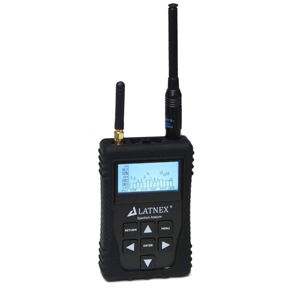 SPA-6G Combo RF Explorer and Spectrum Analyzer with a Heavy Duty case Portable Handheld Digital Ham-Radio-WiFi-Network-Audio-Signal Frequency