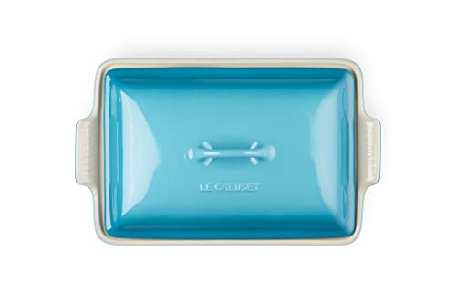 Le Creuset Stoneware Heritage Covered Rectangular Casserole, 4 qt. (12" x 9"), Cerise