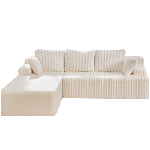 Modular Sectional Sofa Couches L-Shape Couch 3 Seat Modular Sofa Memory Foam Sectional Couches for Living Room