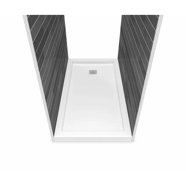 Shower Base B3 Tunnel Square Drain White 60 x 36 Inch Acrylic