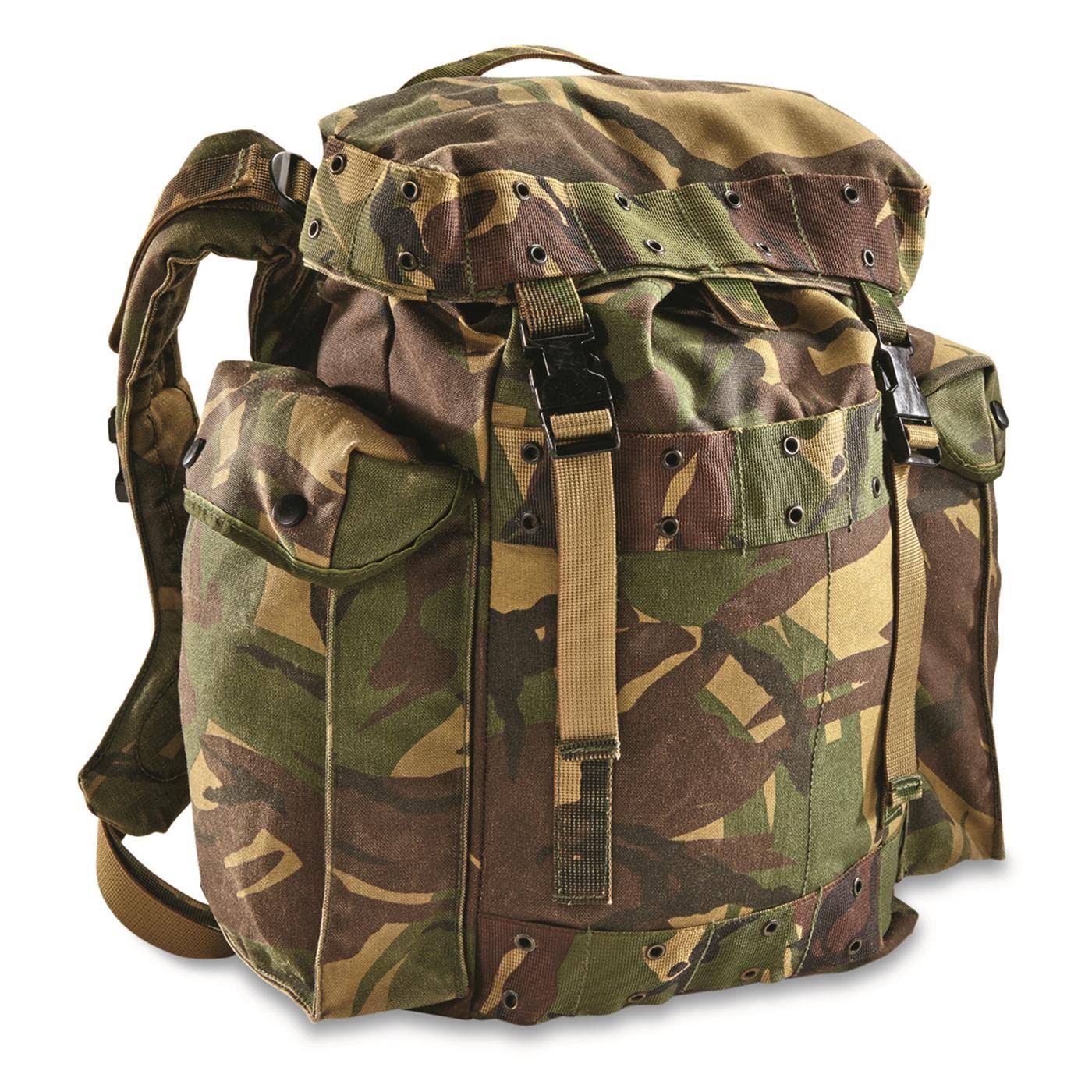 SPG Dutch Military Surplus DPM Camo Tactical Assault Pack Used, Unisex, Large, Dutch DPM