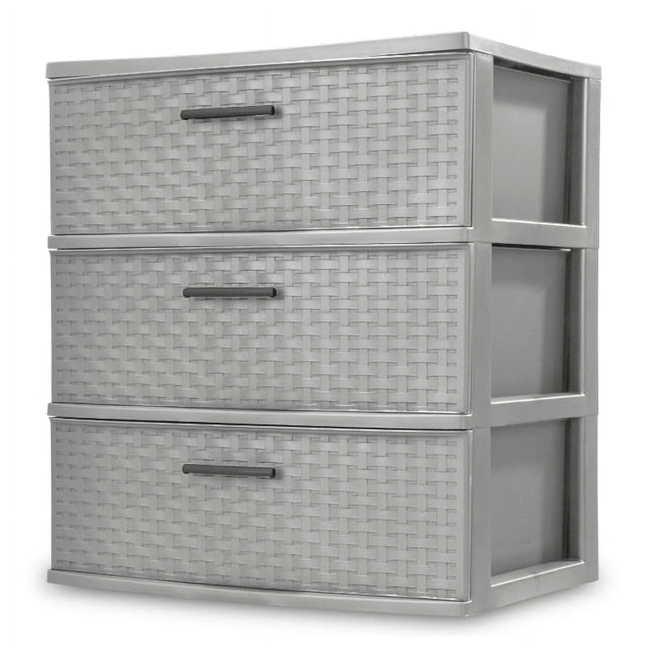 Sterilite 3 Drawer Wide Weave Tower Plastic - Curated Treasures Market