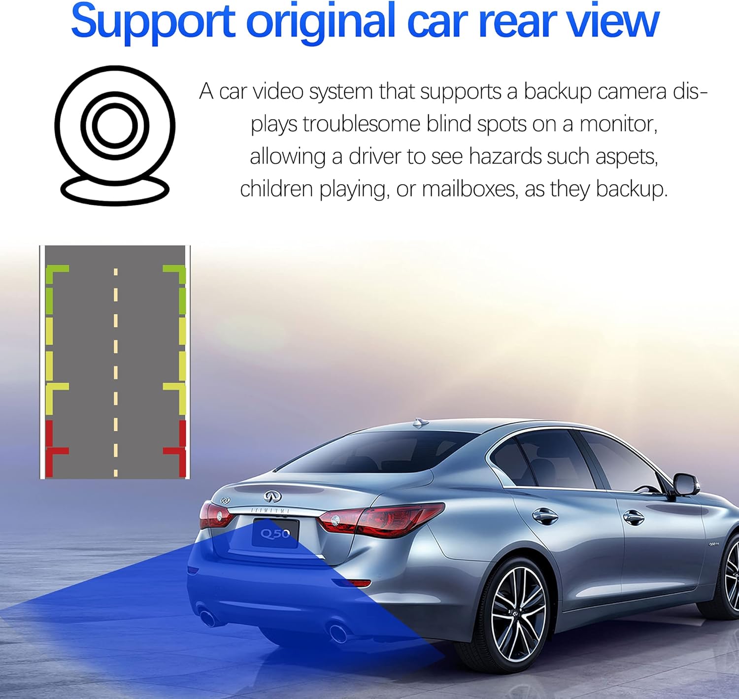 Android Car Radio for Infiniti Q50/Q50L/Q60 2014-2021, 13.6'' FHD Touch Screen Navigation Radio Car Stereo with Px6 Six-core 4GB Ram 64GB ROM