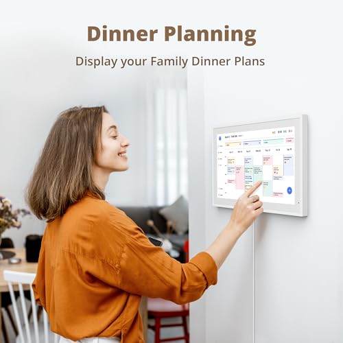 Dragon Touch 15.6" Digital Calendar Chore Chart – 1080P Full HD Interactive Touchscreen, Smart Family Planner