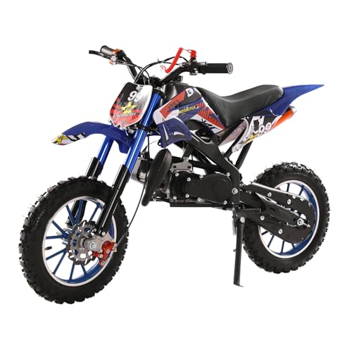 Kids Gas-Powered Dirt Bike - Off-Road Motocross for Age 13+, 49CC Pit Bike With 10" Wheels, Mini Motorbike for Boy Girl Birthday Xmas Gifts