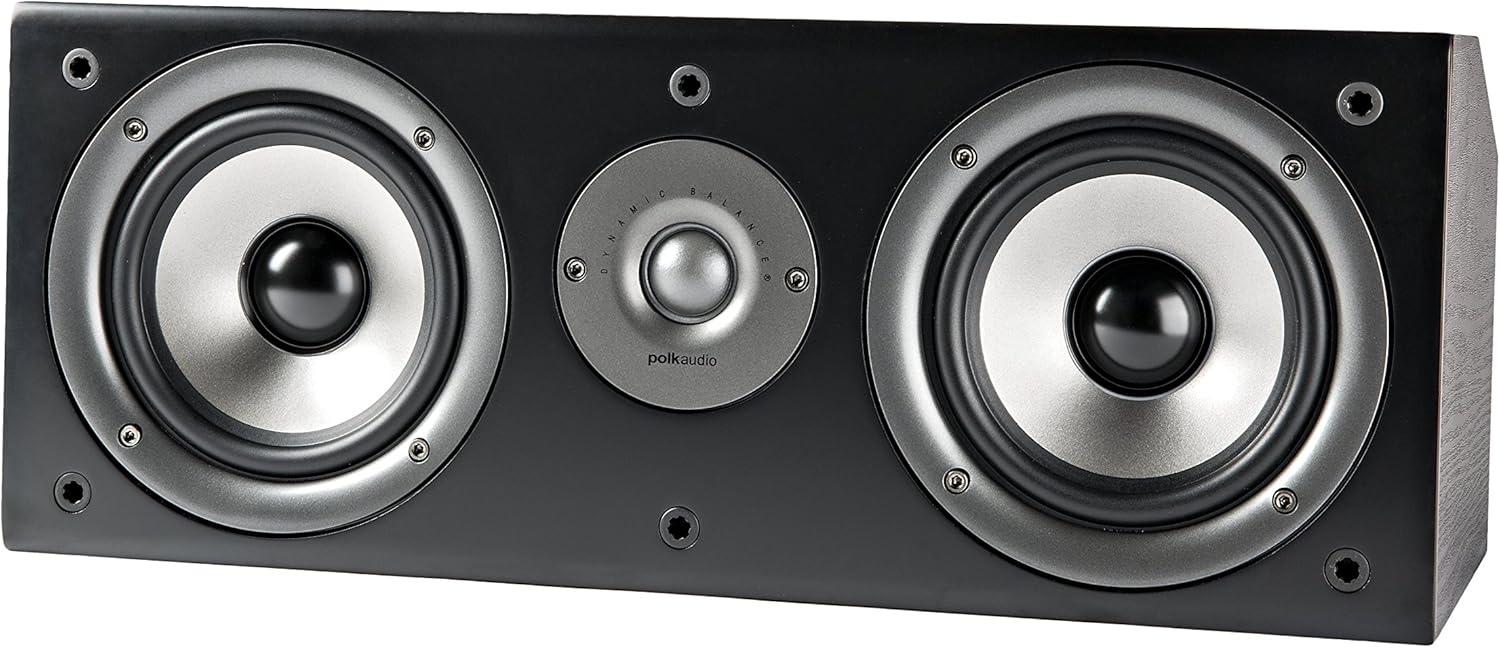 Polk Audio CS1 Series II Center Channel Speaker | Unique Design | Stand Alone or a Complement to Monitor 40, 60
